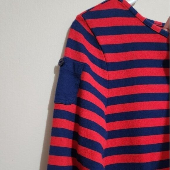 Vineyard Vines Women's Long Sleeve Striped T-Shirt Dress Red Blue size XS - Picture 5 of 5